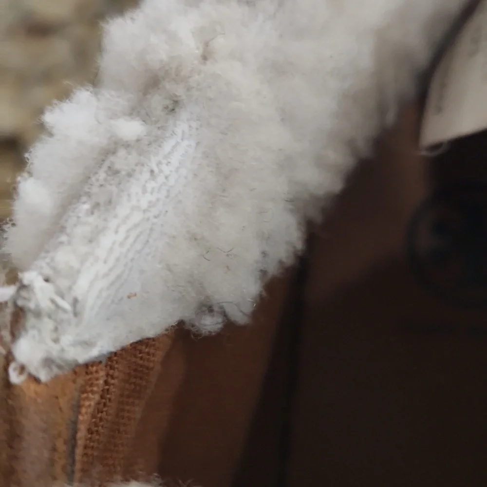 Tory Burch Brown Suede Shearling Trim High-Top Sneakers - Picture 9 of 9